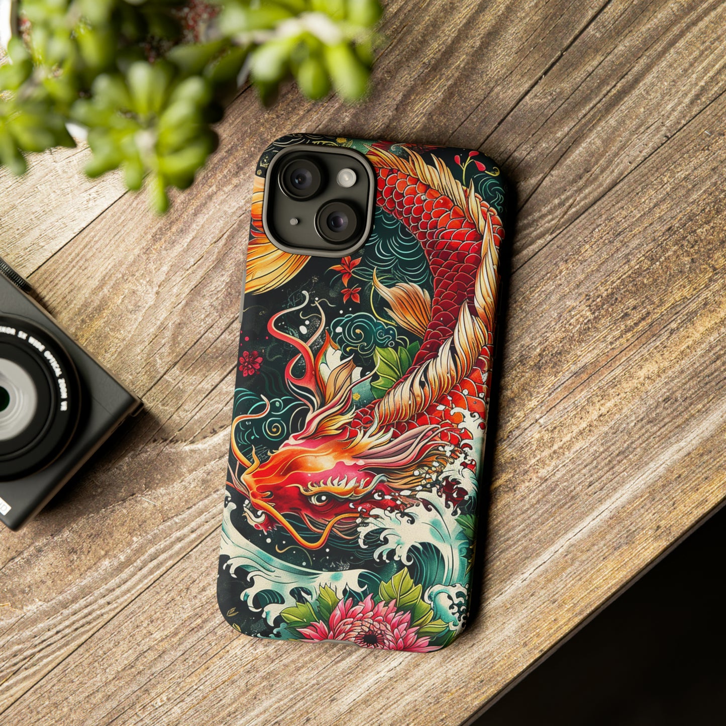 Tough Phone Case Japanese Koi Fish