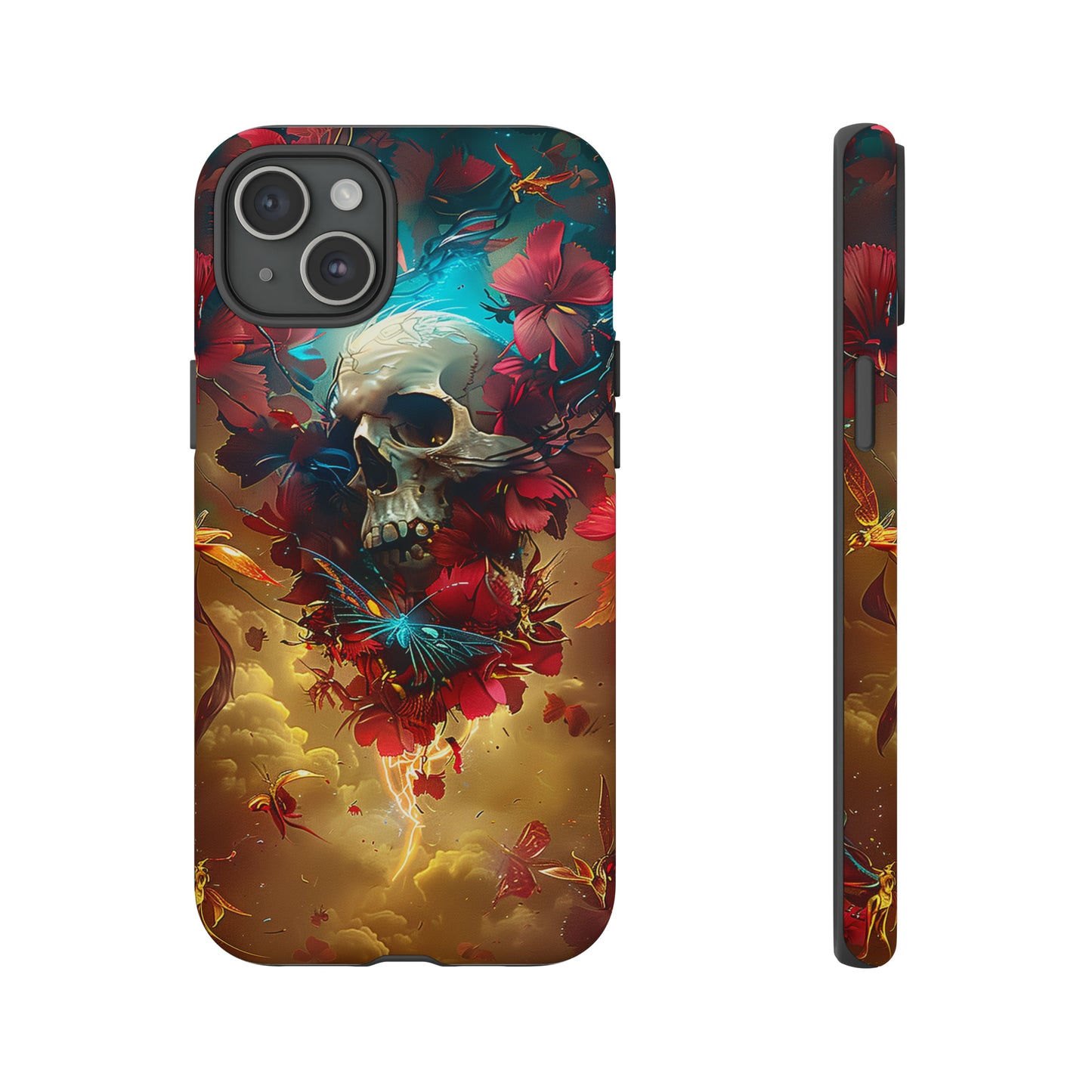 Tough Phone Cases Eternal Bloom Skull