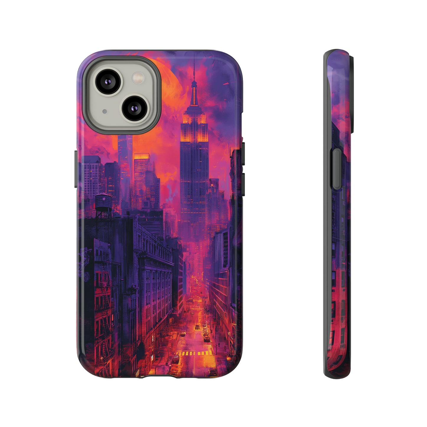 Tough Phone Case New York City Purple Haze