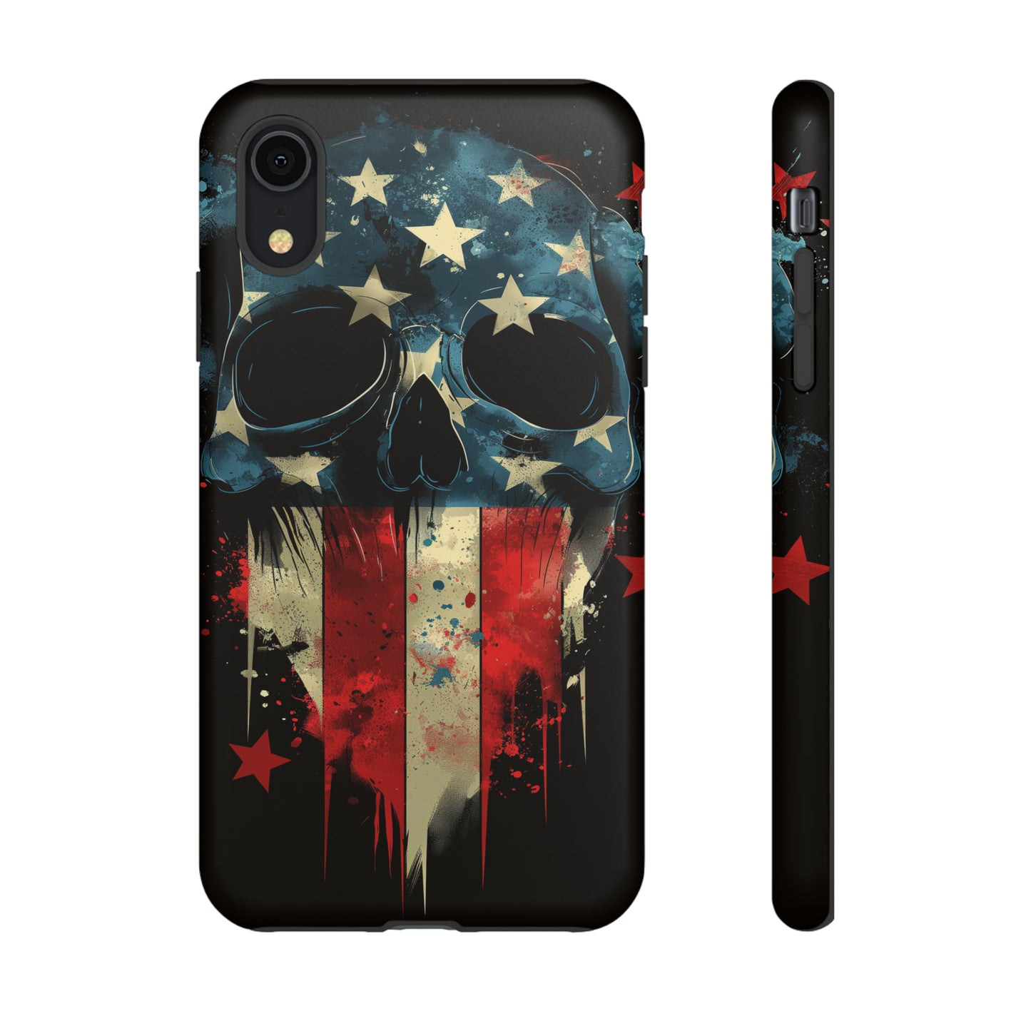 Tough Phone Cases Skull and Flag