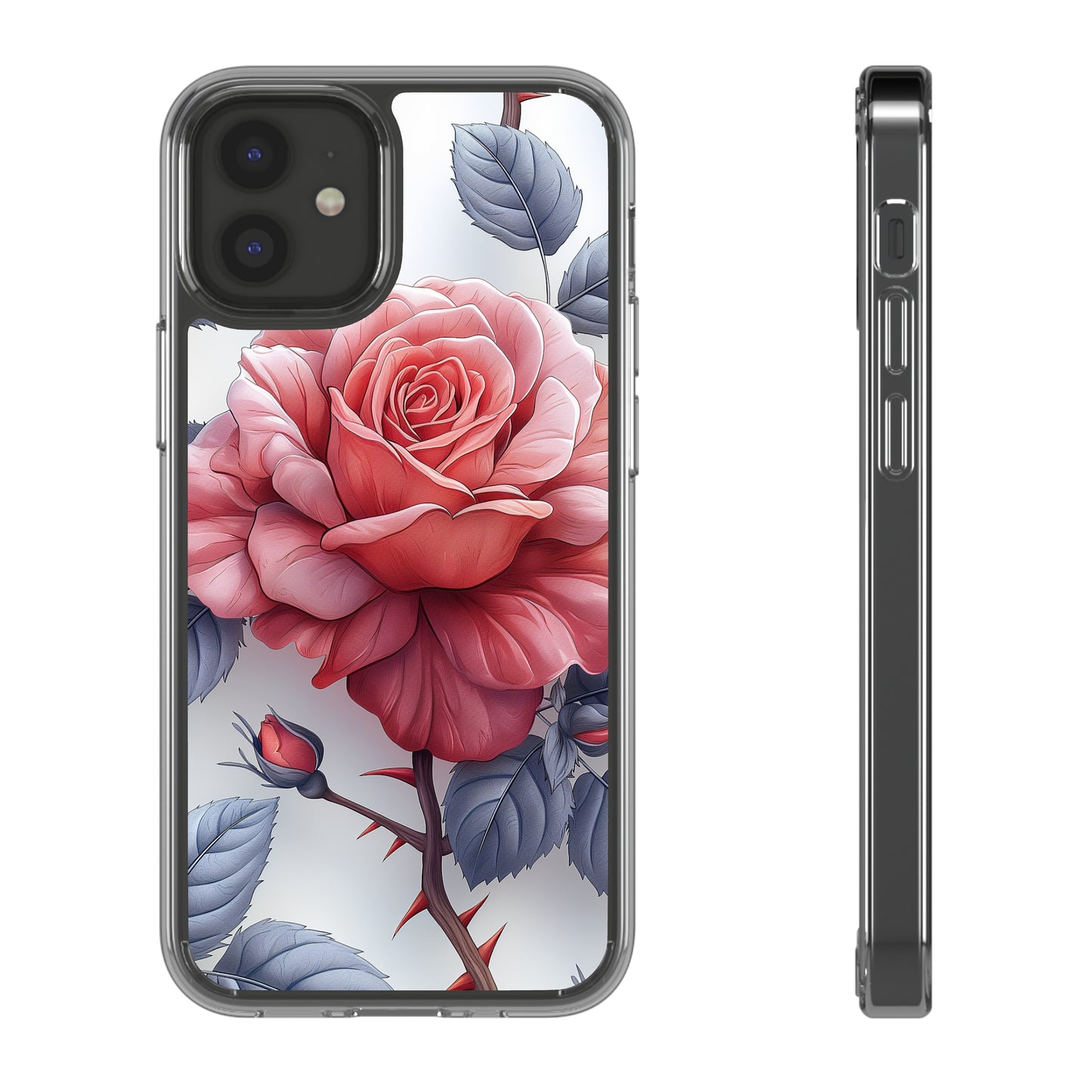 Clear Phone Cases Rose Flowers