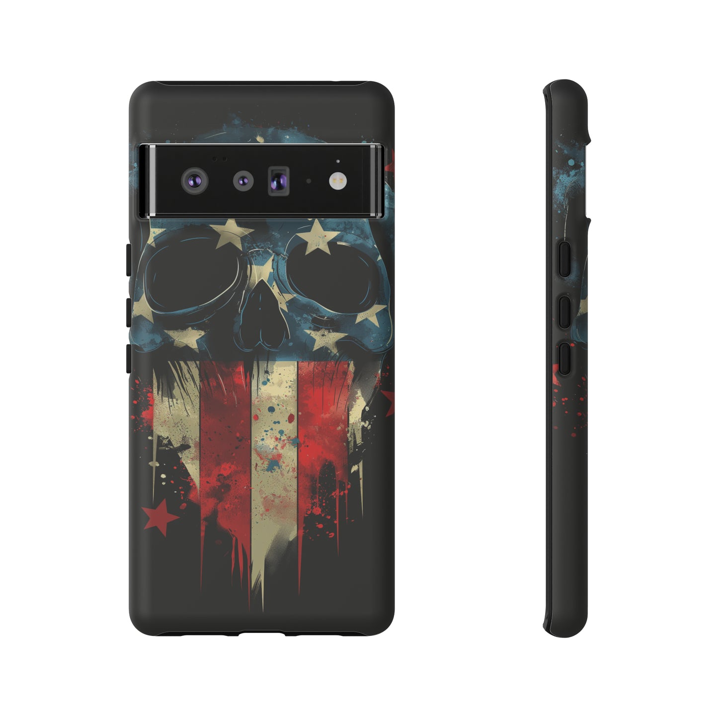 Tough Phone Cases Skull and Flag