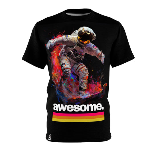 Awesome Astronaut - Bold and Vibrant Graphic T-Shirt