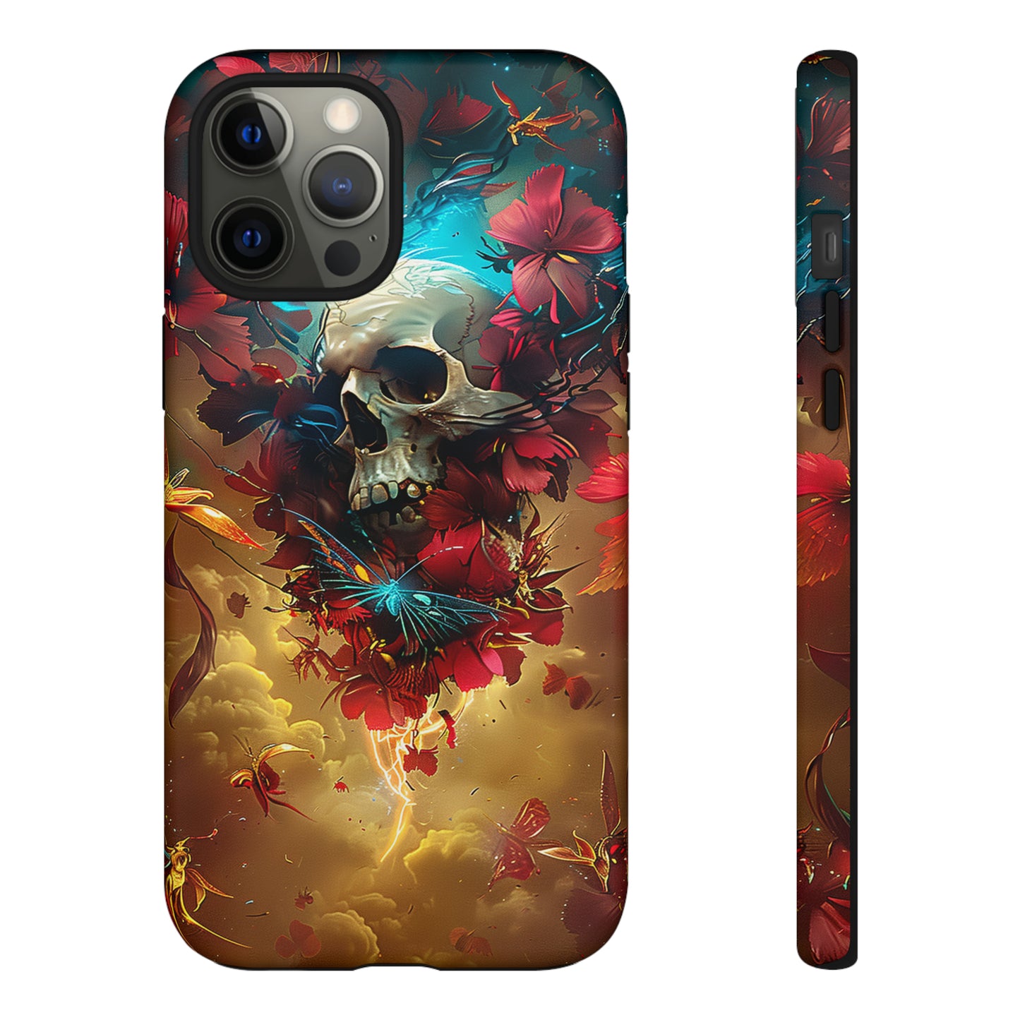 Tough Phone Cases Eternal Bloom Skull