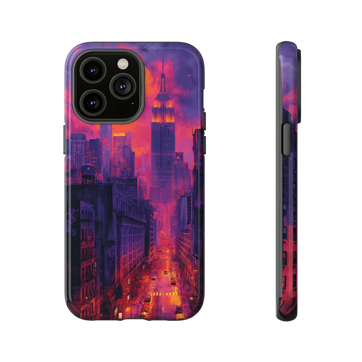 Tough Phone Case New York City Purple Haze