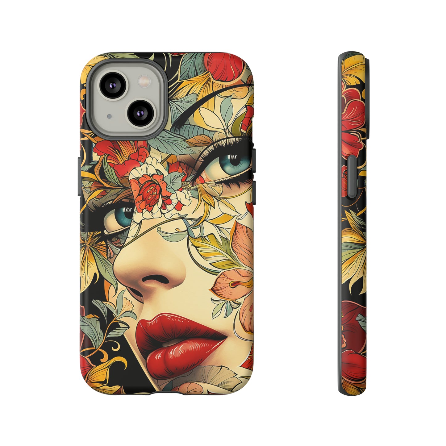 Tough Phone Case Lady Red