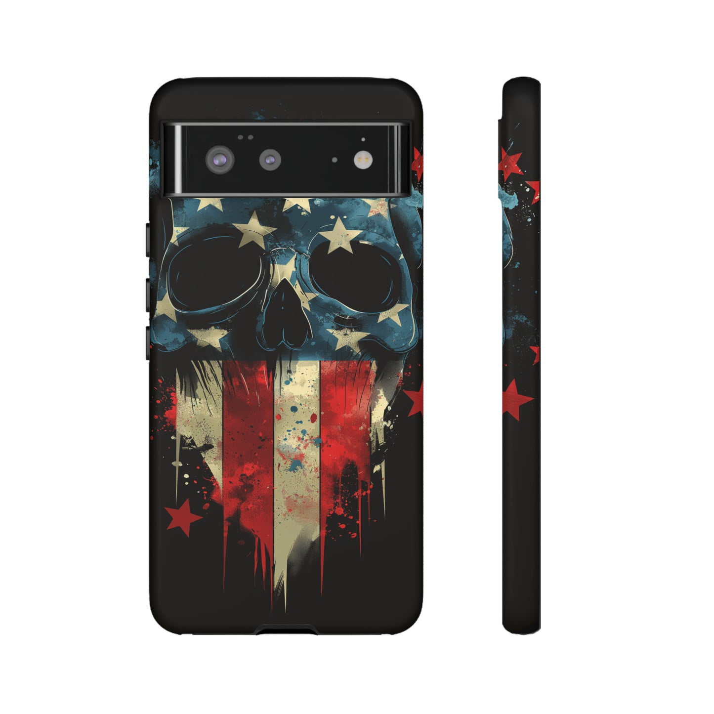 Tough Phone Cases Skull and Flag