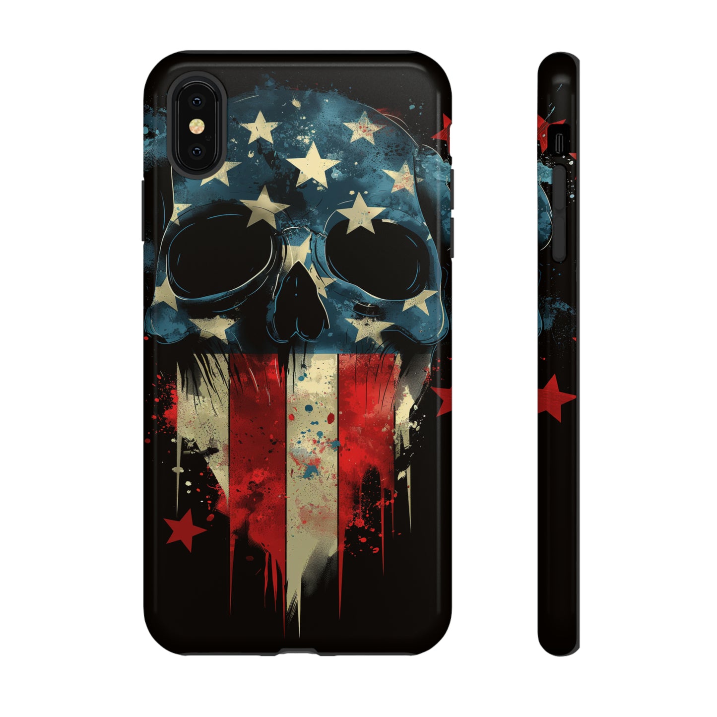Tough Phone Cases Skull and Flag
