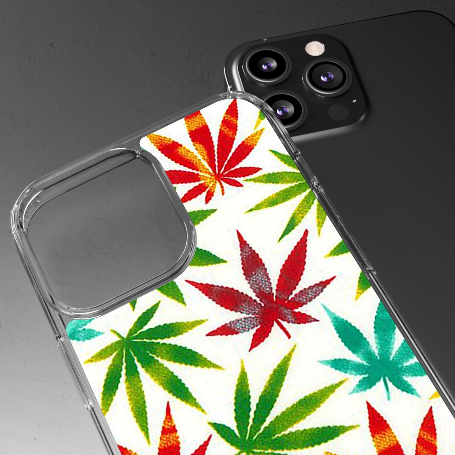 Clear Phone Cases Graphic Cannabis