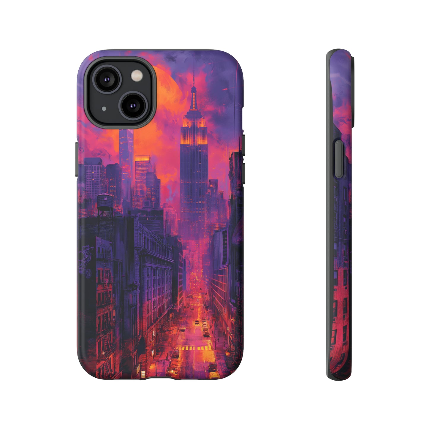 Tough Phone Case New York City Purple Haze