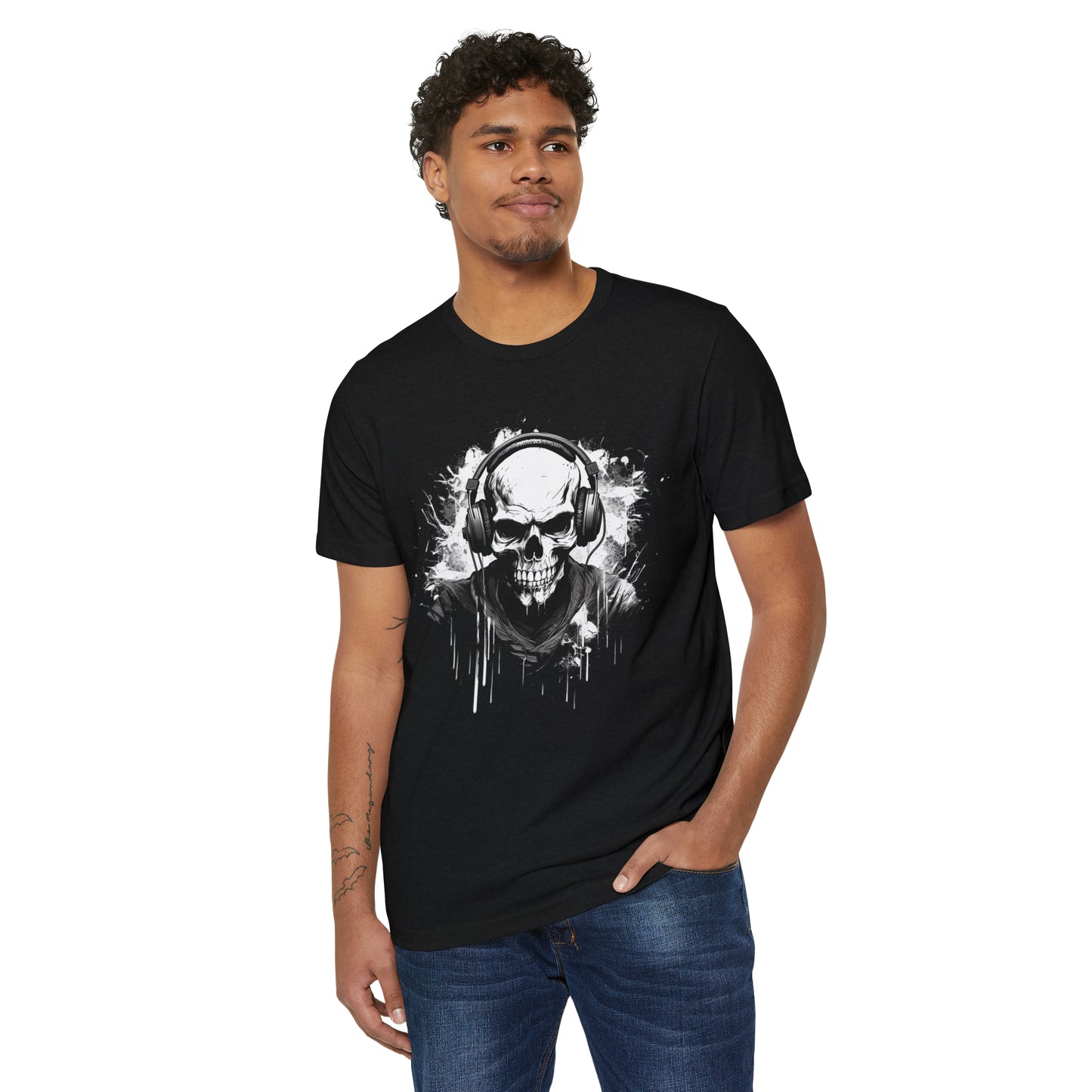 Skull Beats Tee Graphic Organic T-Shirt