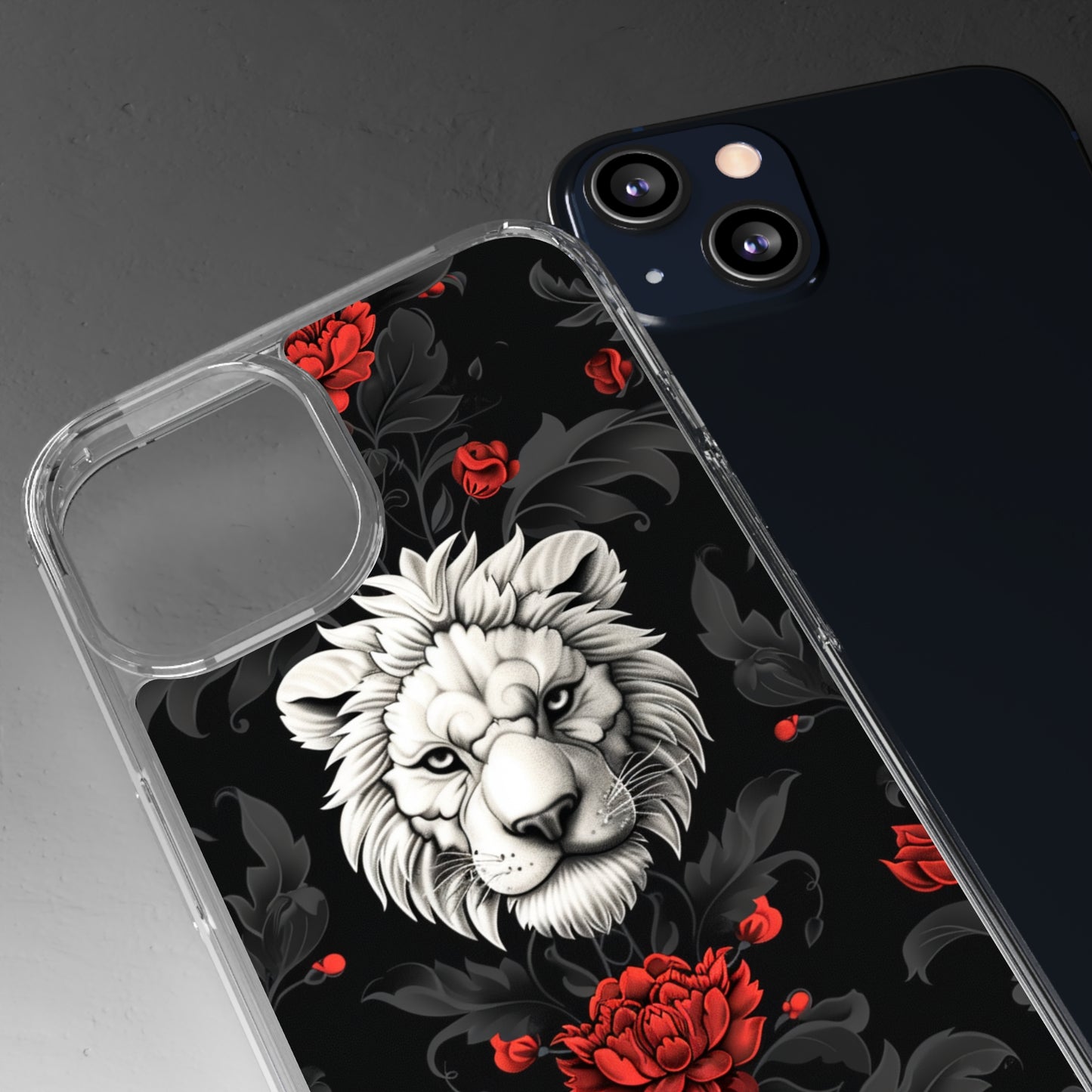 Clear Phone Cases White Lion