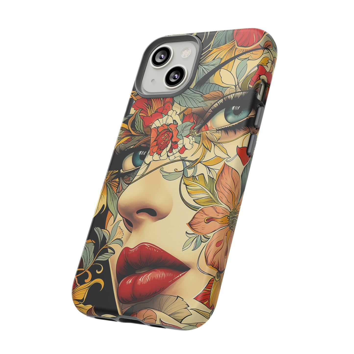 Tough Phone Case Lady Red