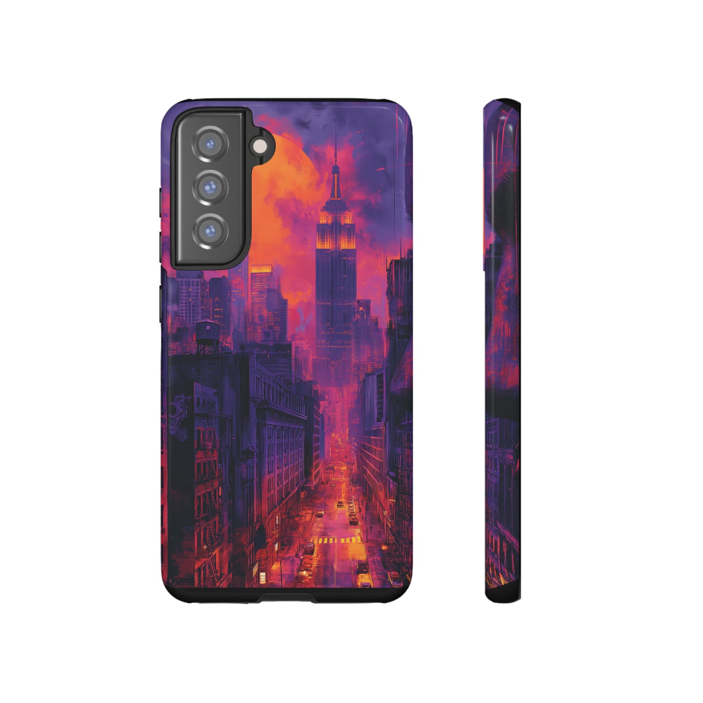 Tough Phone Case New York City Purple Haze