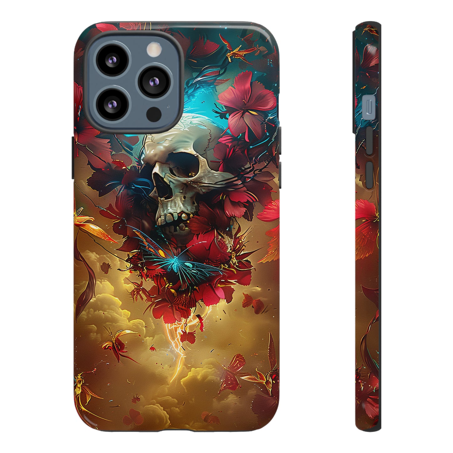 Tough Phone Cases Eternal Bloom Skull