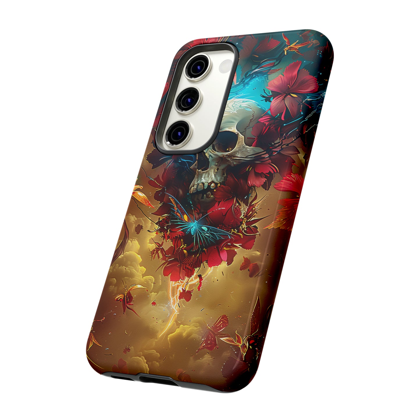 Tough Phone Cases Eternal Bloom Skull