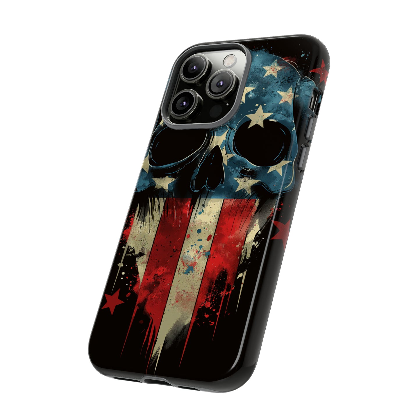 Tough Phone Cases Skull and Flag