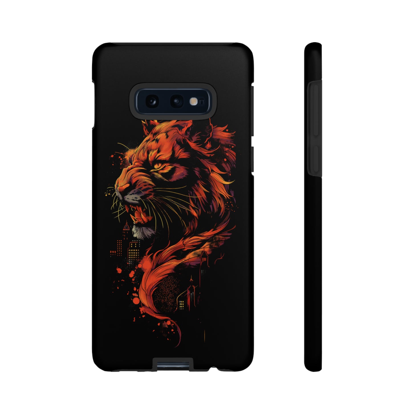 Tough Phone Case Tiger Orange and Black