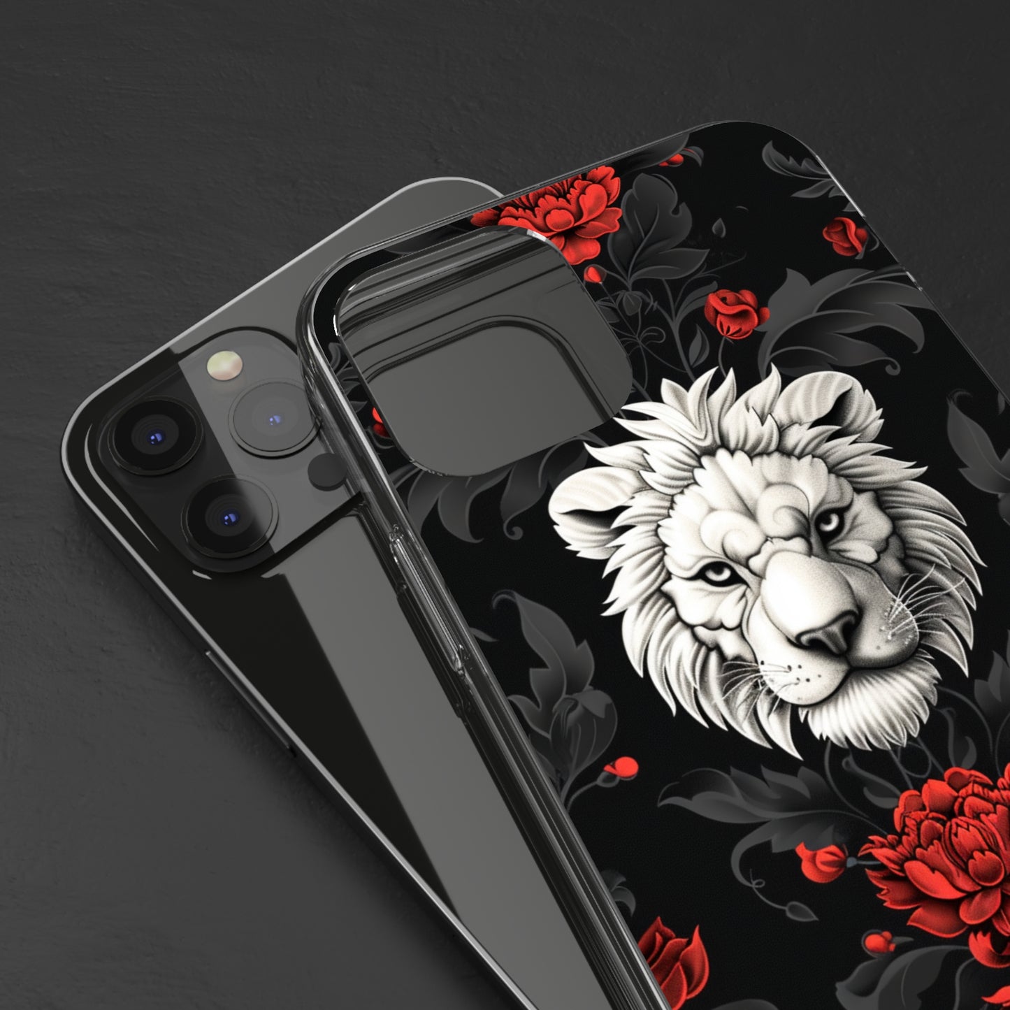 Clear Phone Cases White Lion