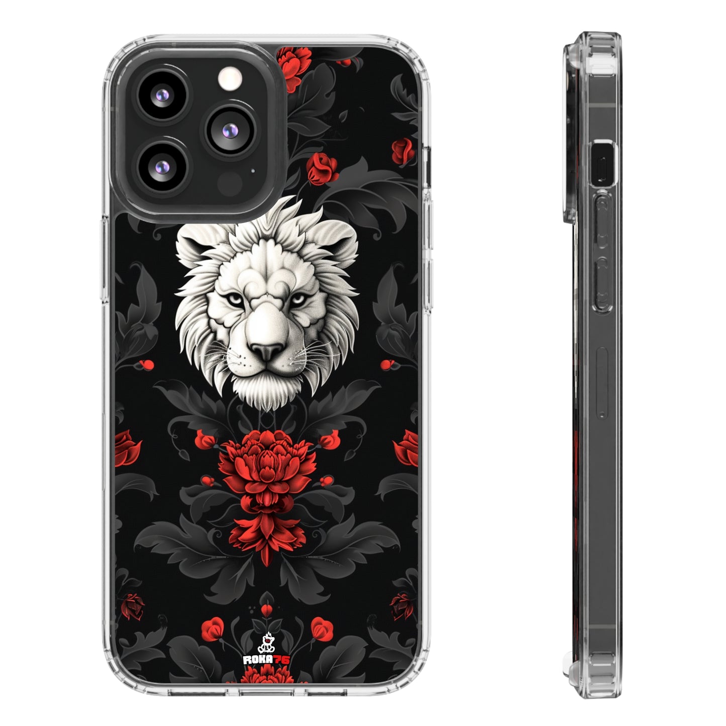 Clear Phone Cases White Lion