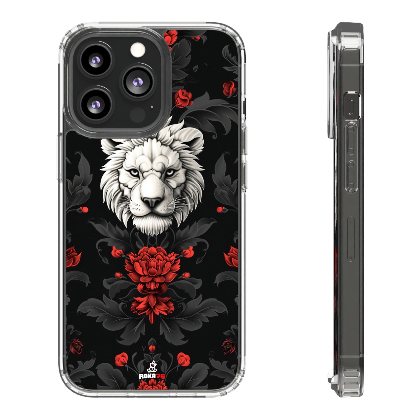 Clear Phone Cases White Lion