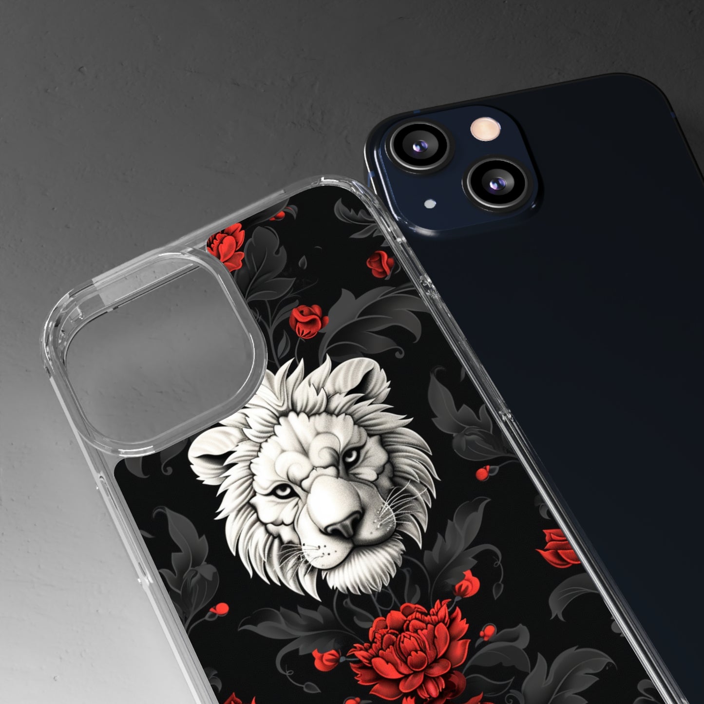 Clear Phone Cases White Lion