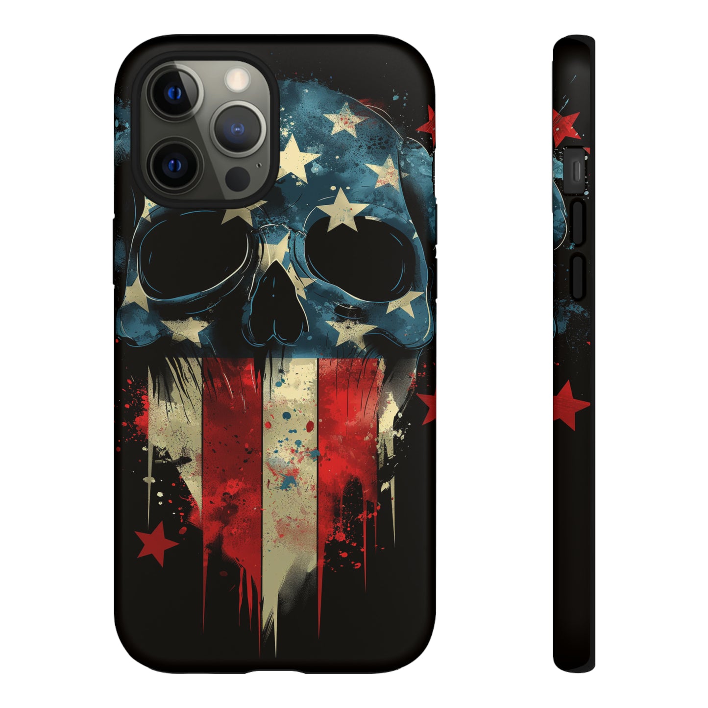 Tough Phone Cases Skull and Flag