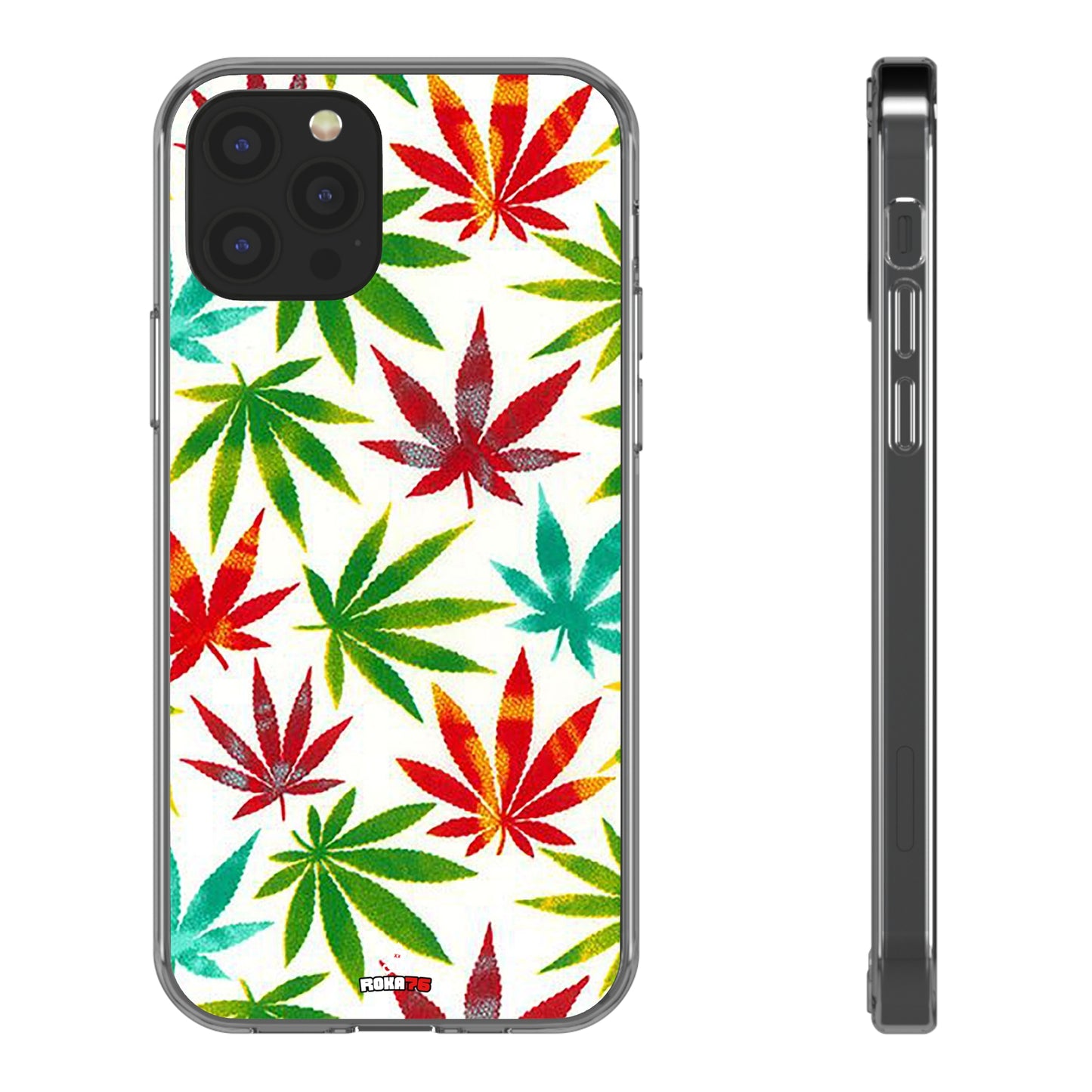 Clear Phone Cases Graphic Cannabis