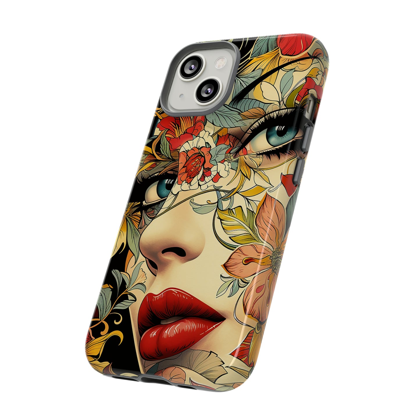 Tough Phone Case Lady Red