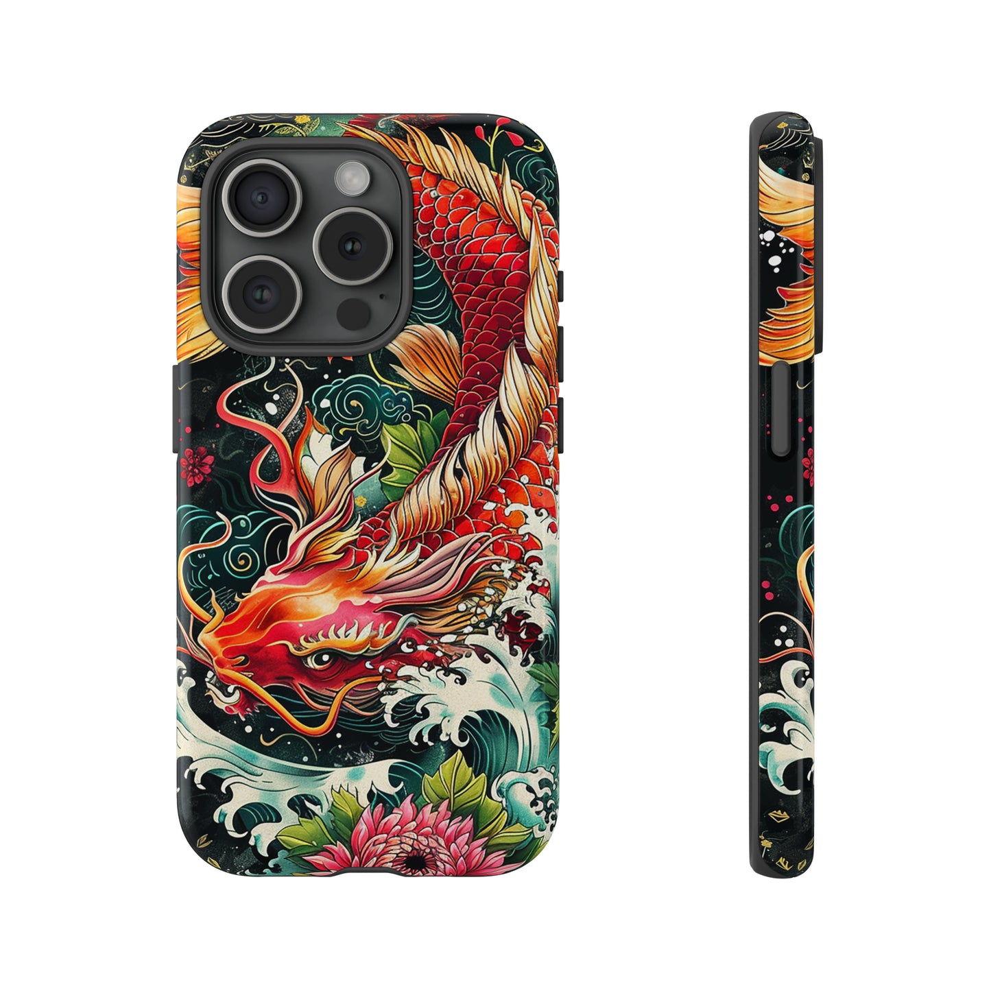 Tough Phone Case Japanese Koi Fish