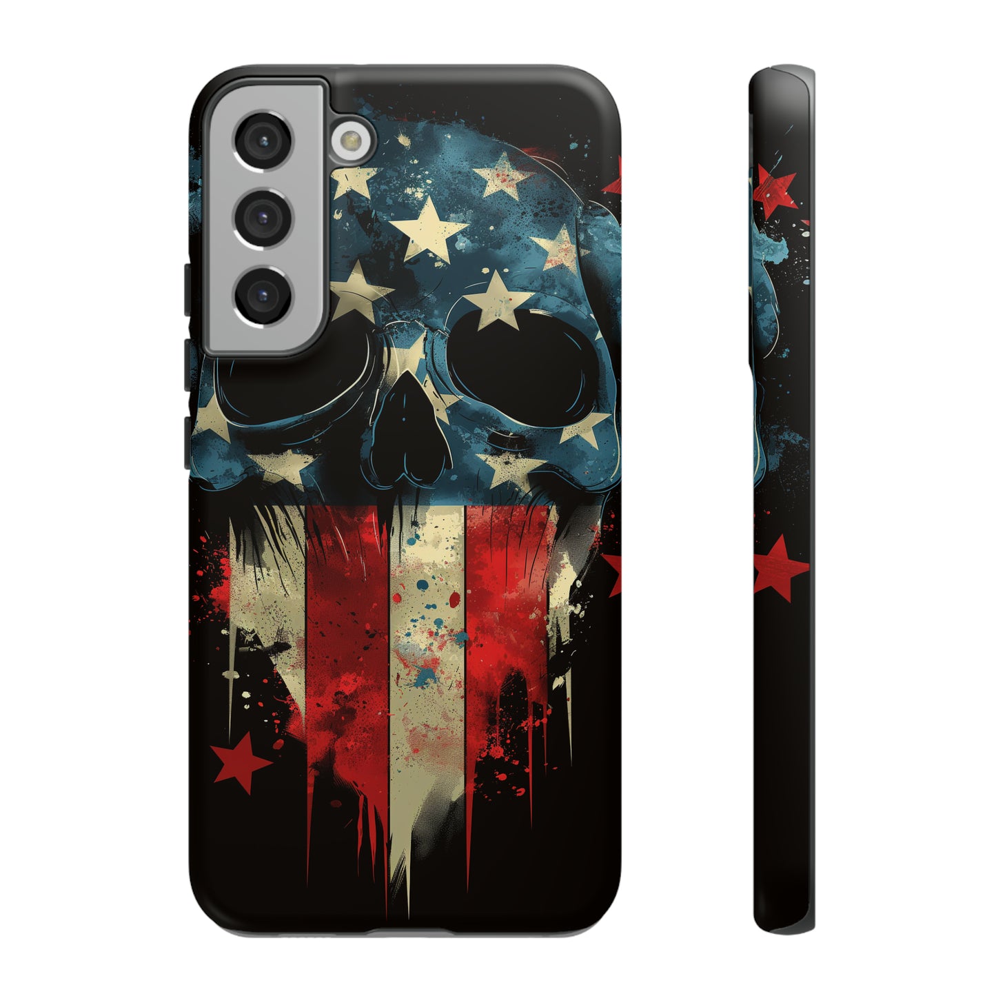 Tough Phone Cases Skull and Flag