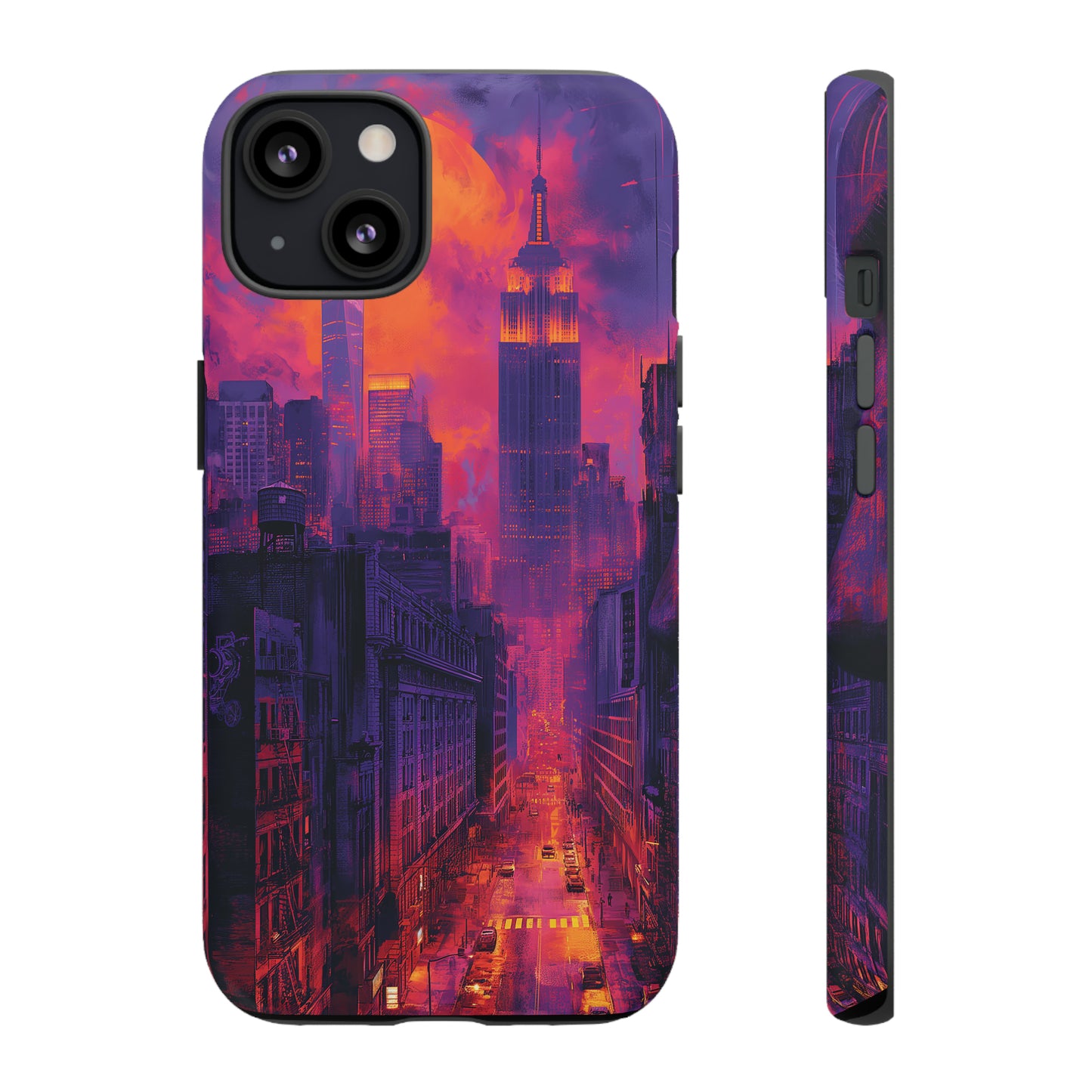 Tough Phone Case New York City Purple Haze