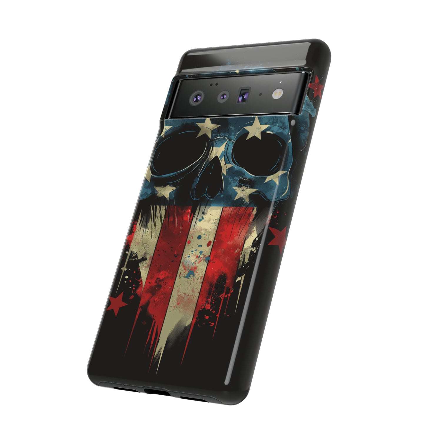 Tough Phone Cases Skull and Flag