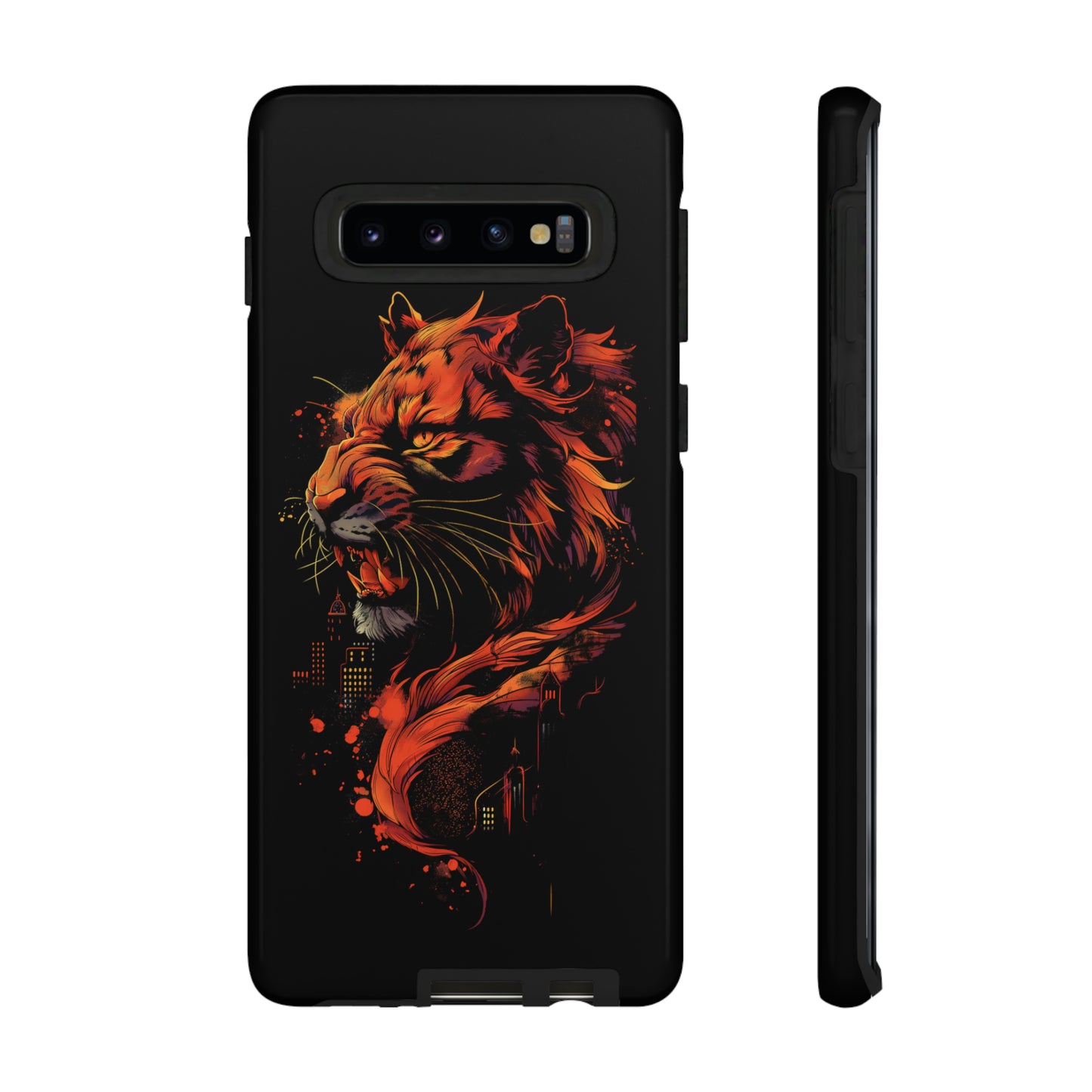 Tough Phone Case Tiger Orange and Black