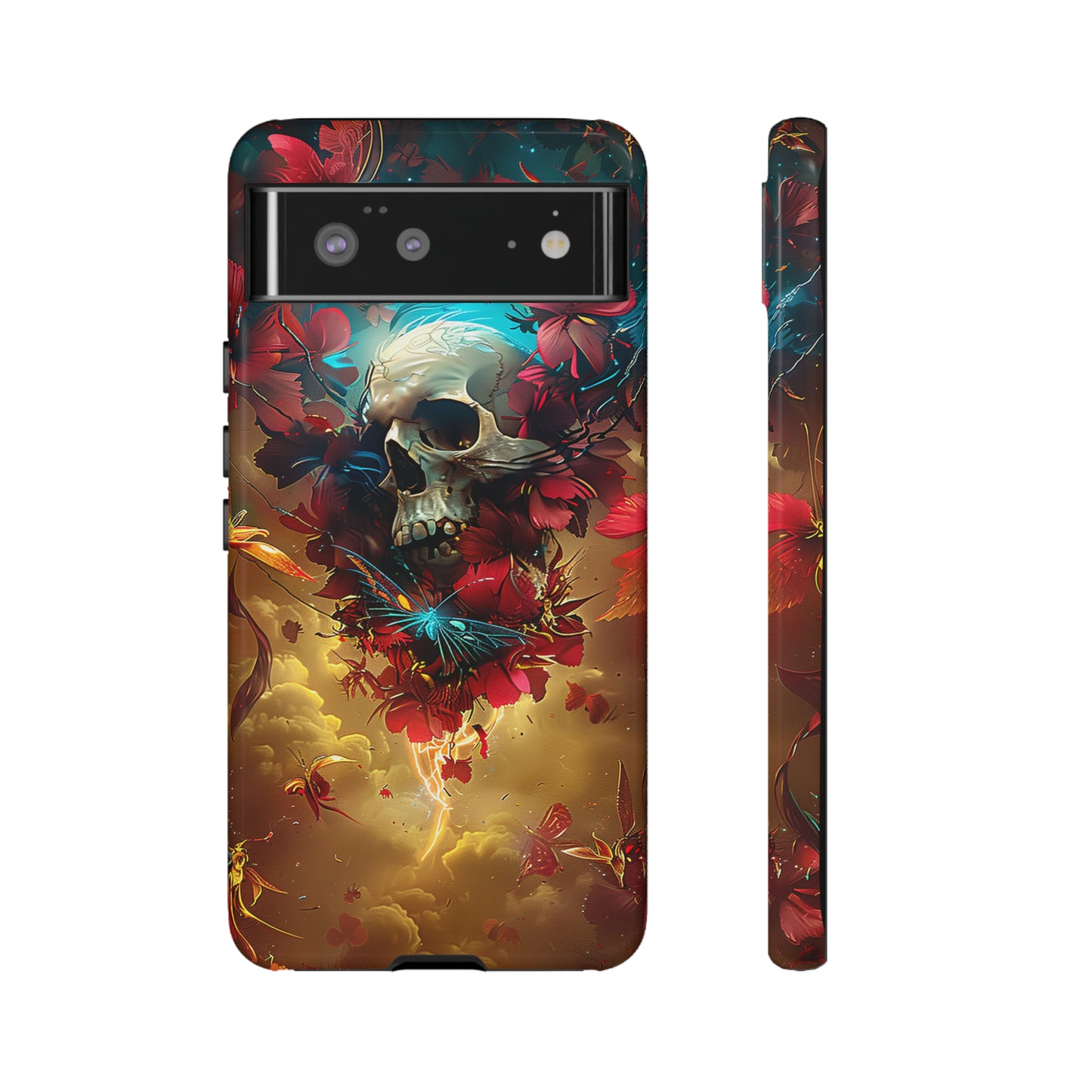 Tough Phone Cases Eternal Bloom Skull