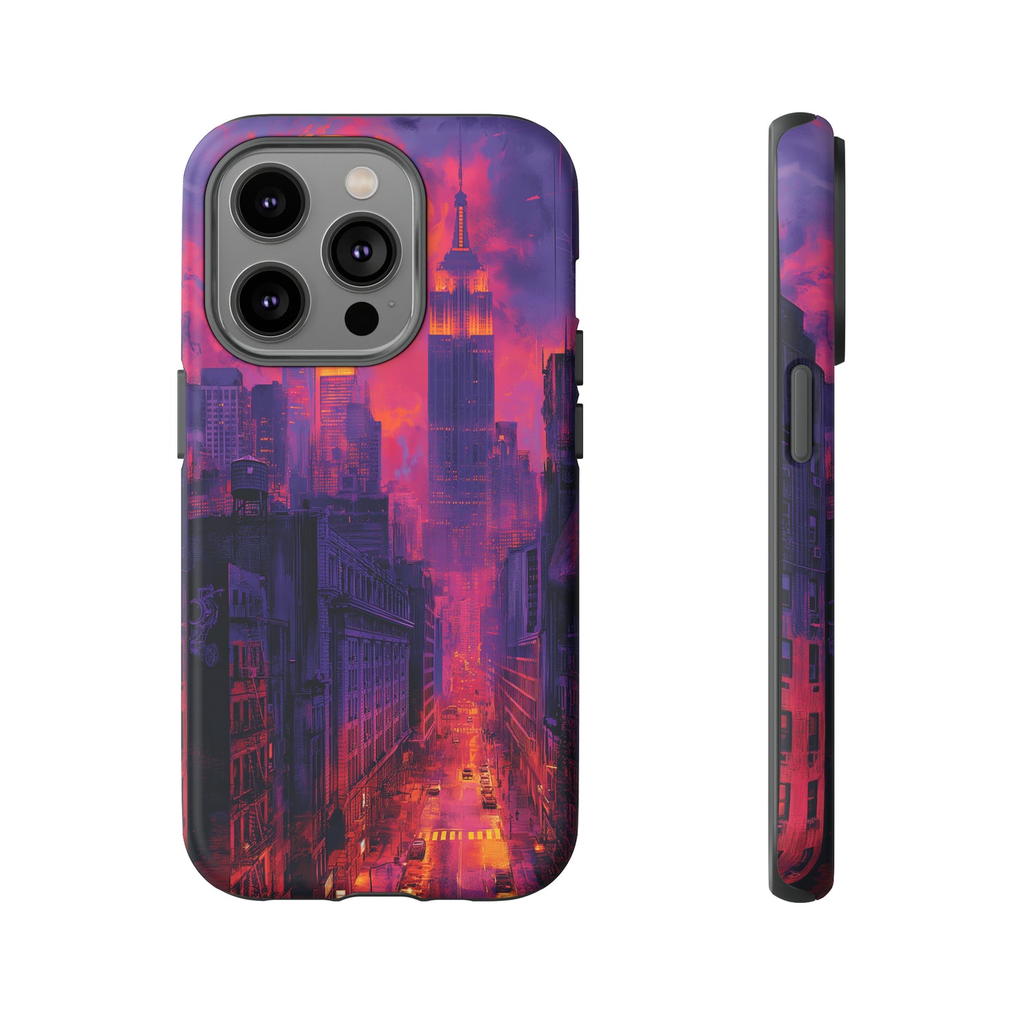 Tough Phone Case New York City Purple Haze