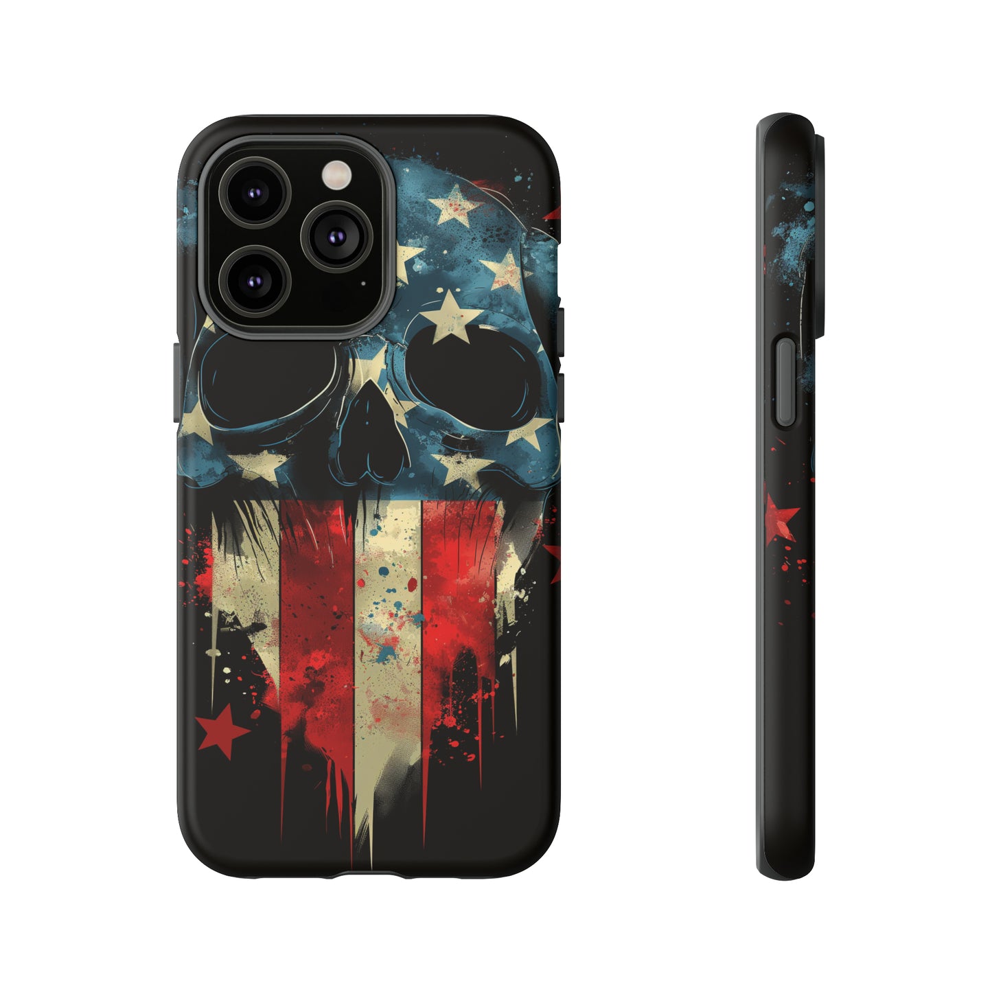 Tough Phone Cases Skull and Flag