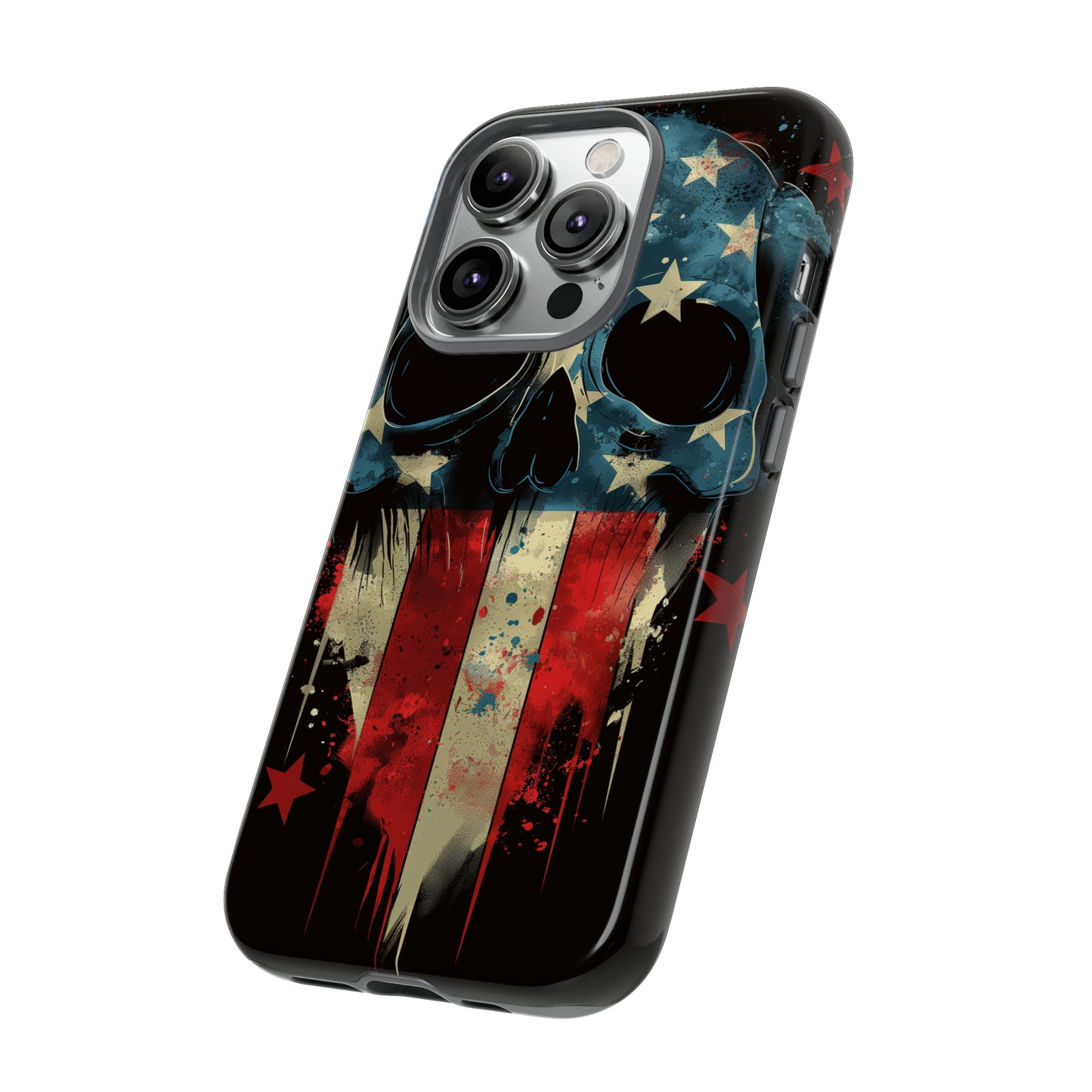 Tough Phone Cases Skull and Flag