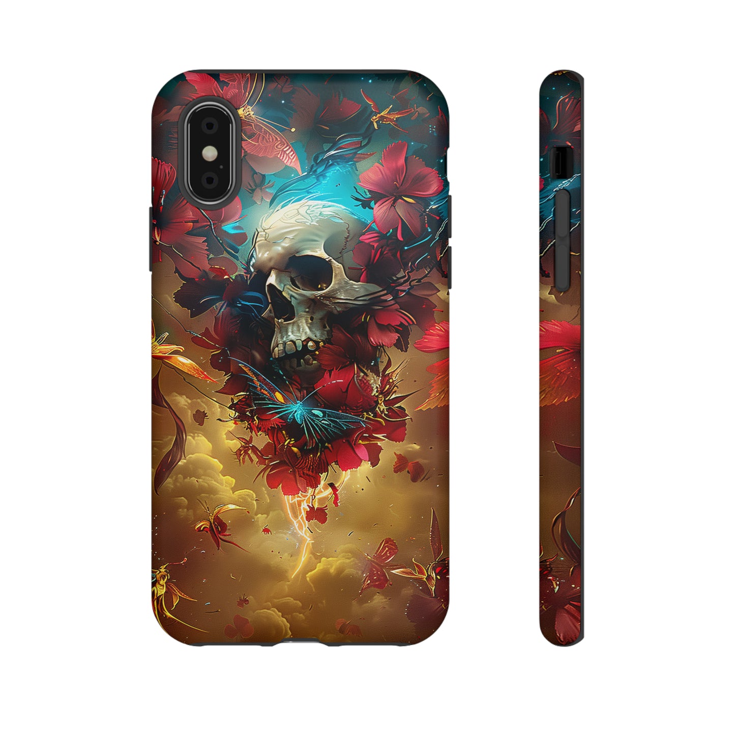 Tough Phone Cases Eternal Bloom Skull