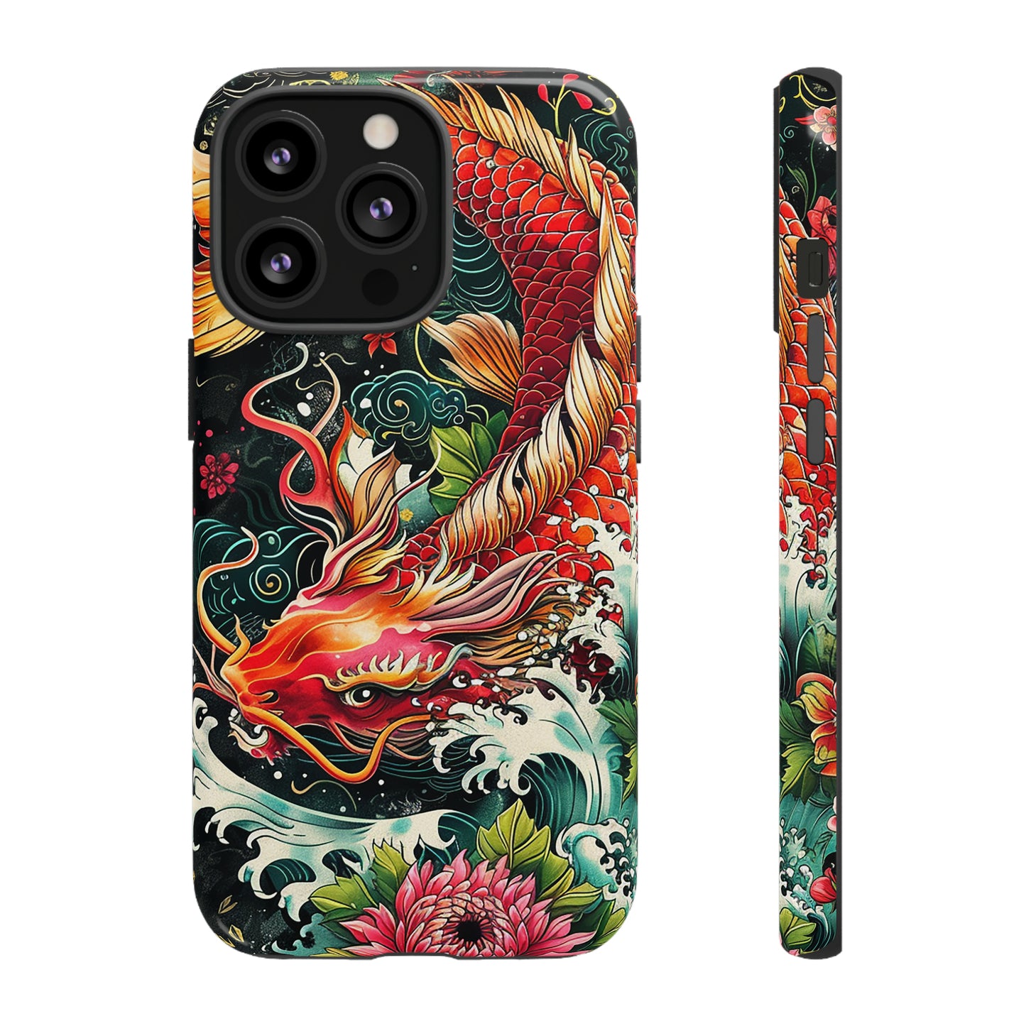 Tough Phone Case Japanese Koi Fish