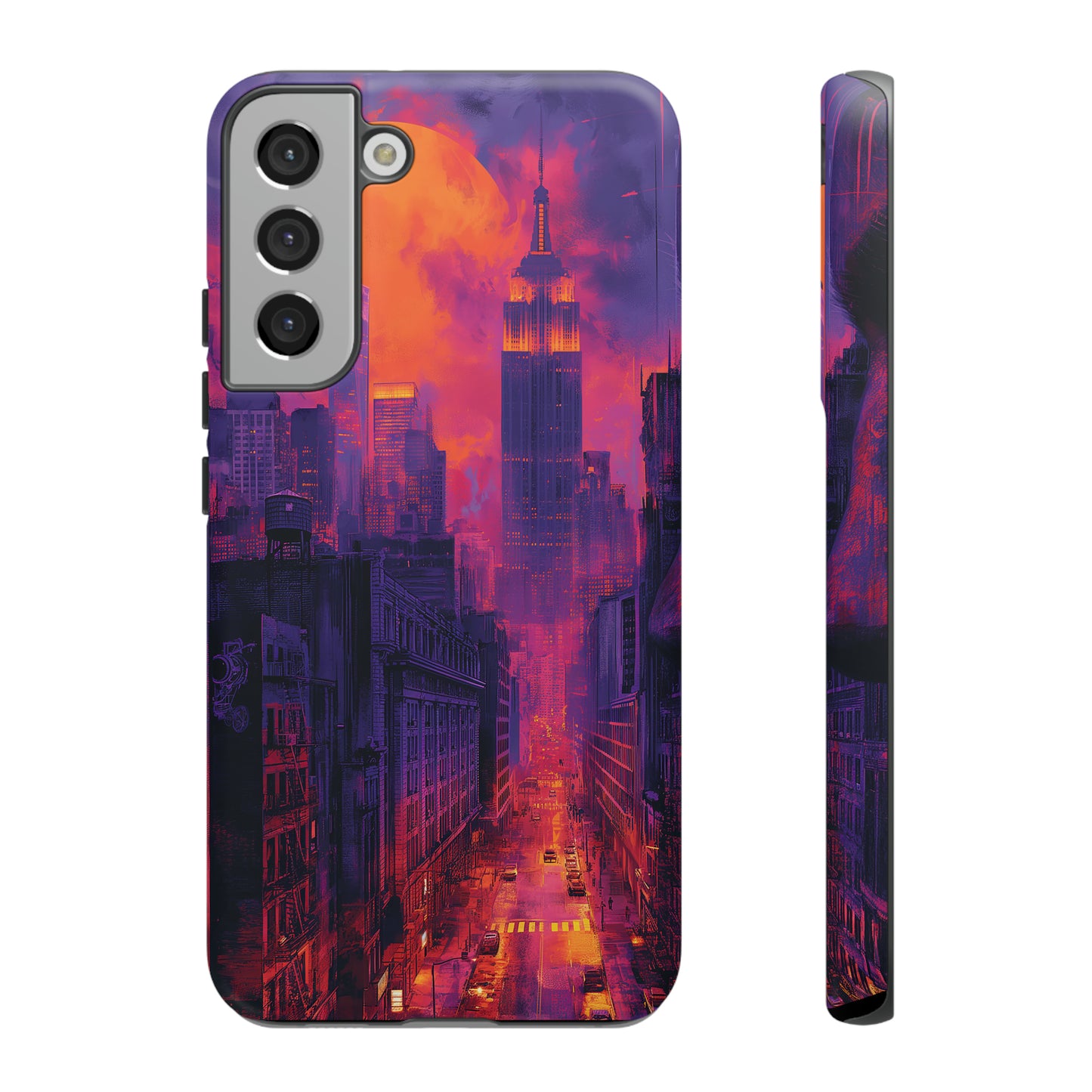 Tough Phone Case New York City Purple Haze