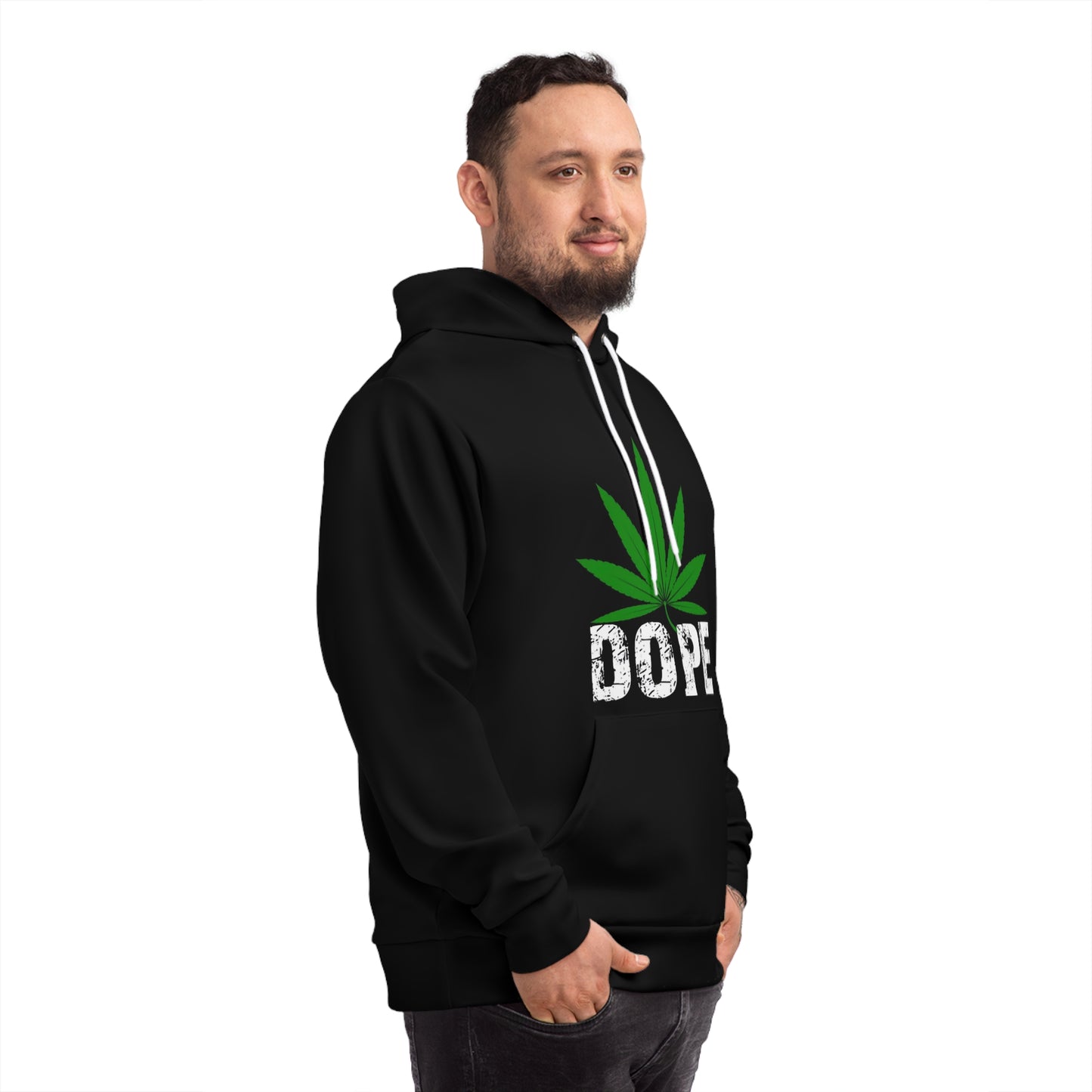 Street Style Fashion Hoodie - 'DOPE' Cannabis Design by Roka76