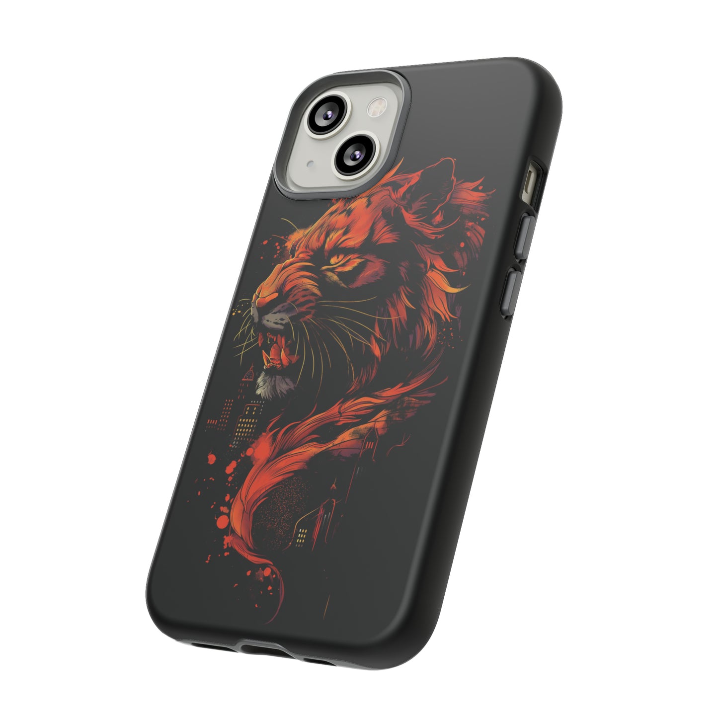 Tough Phone Case Tiger Orange and Black