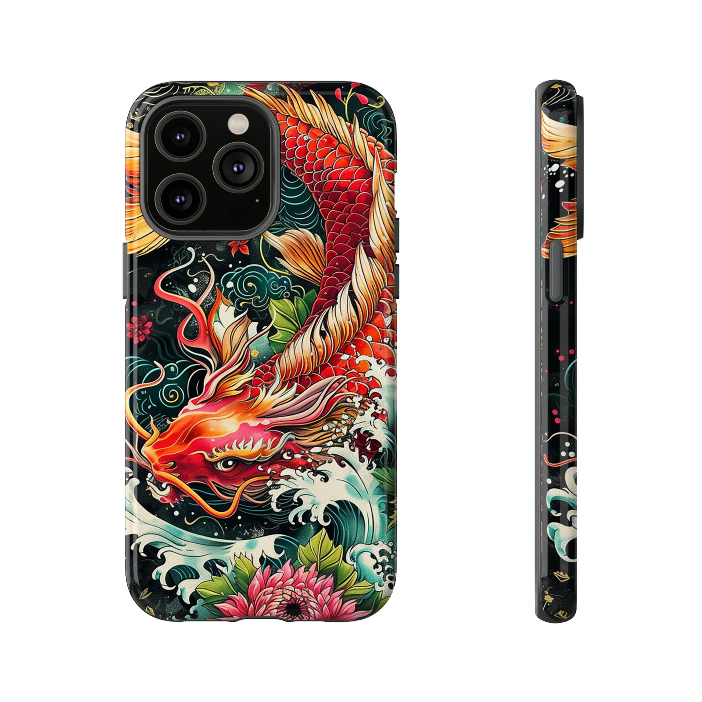 Tough Phone Case Japanese Koi Fish