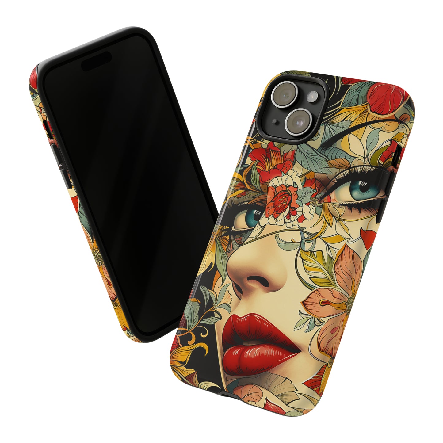 Tough Phone Case Lady Red