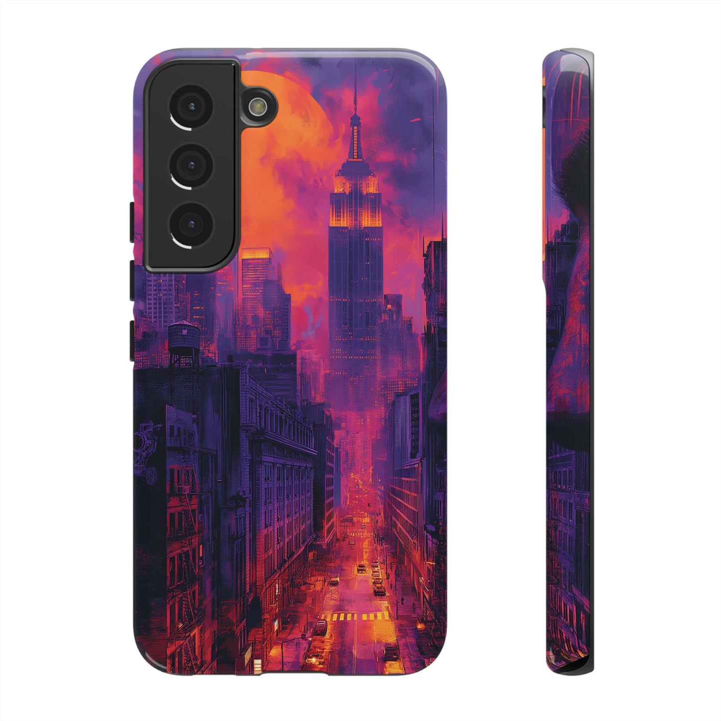 Tough Phone Case New York City Purple Haze