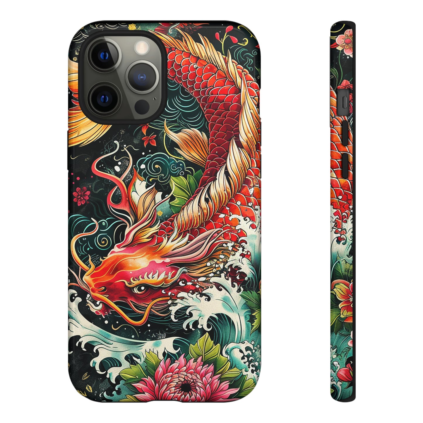 Tough Phone Case Japanese Koi Fish