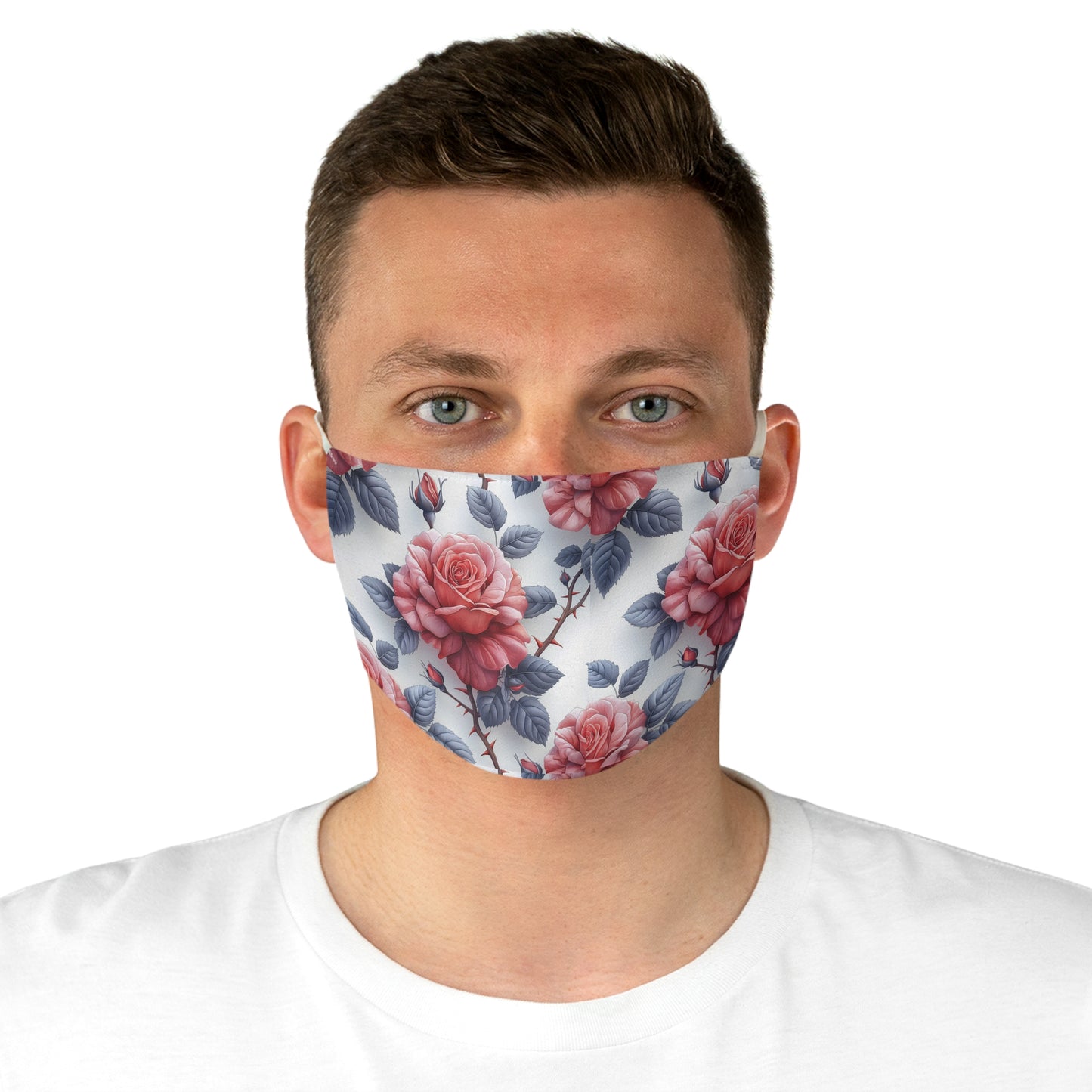 Fabric Face Mask Rose Design