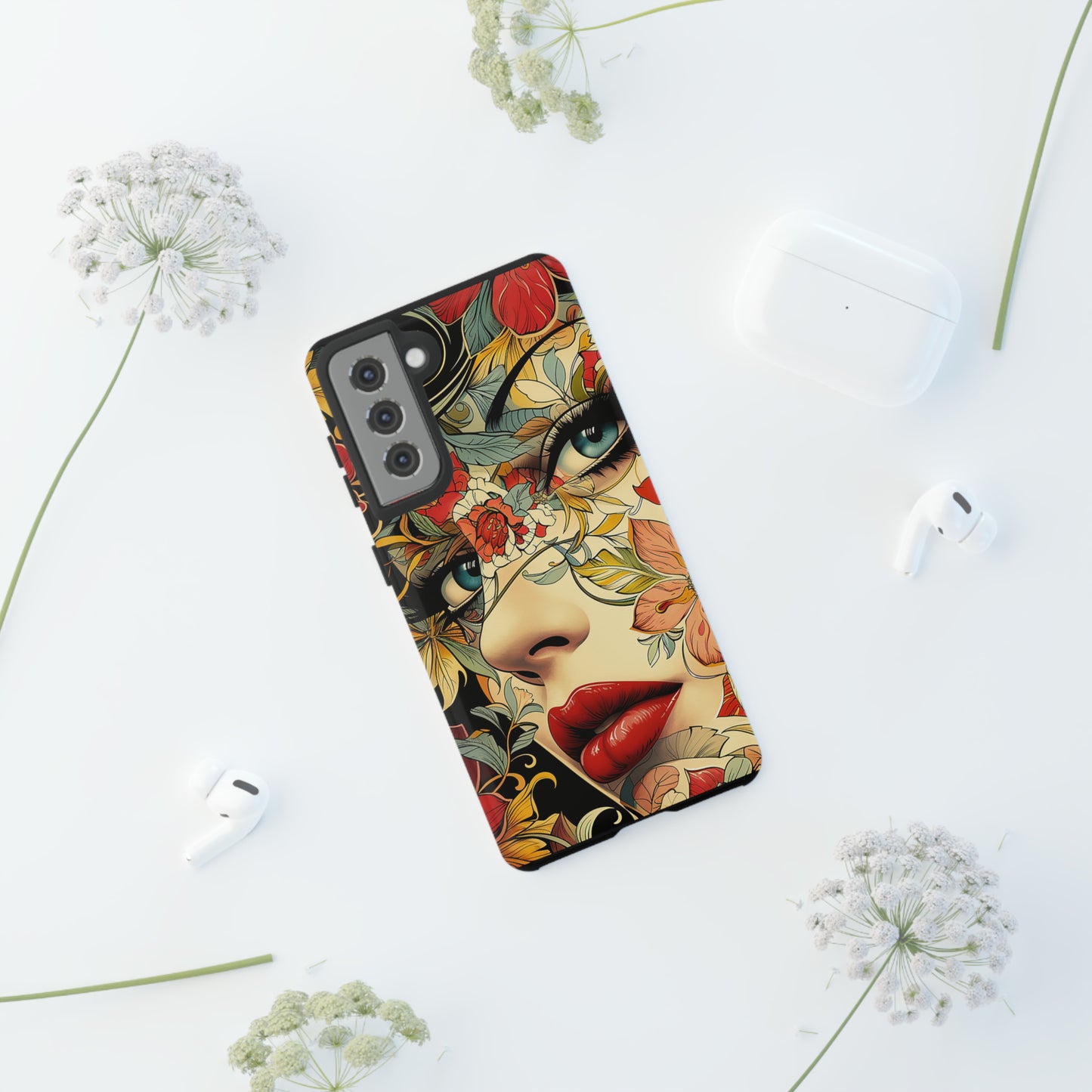 Tough Phone Case Lady Red