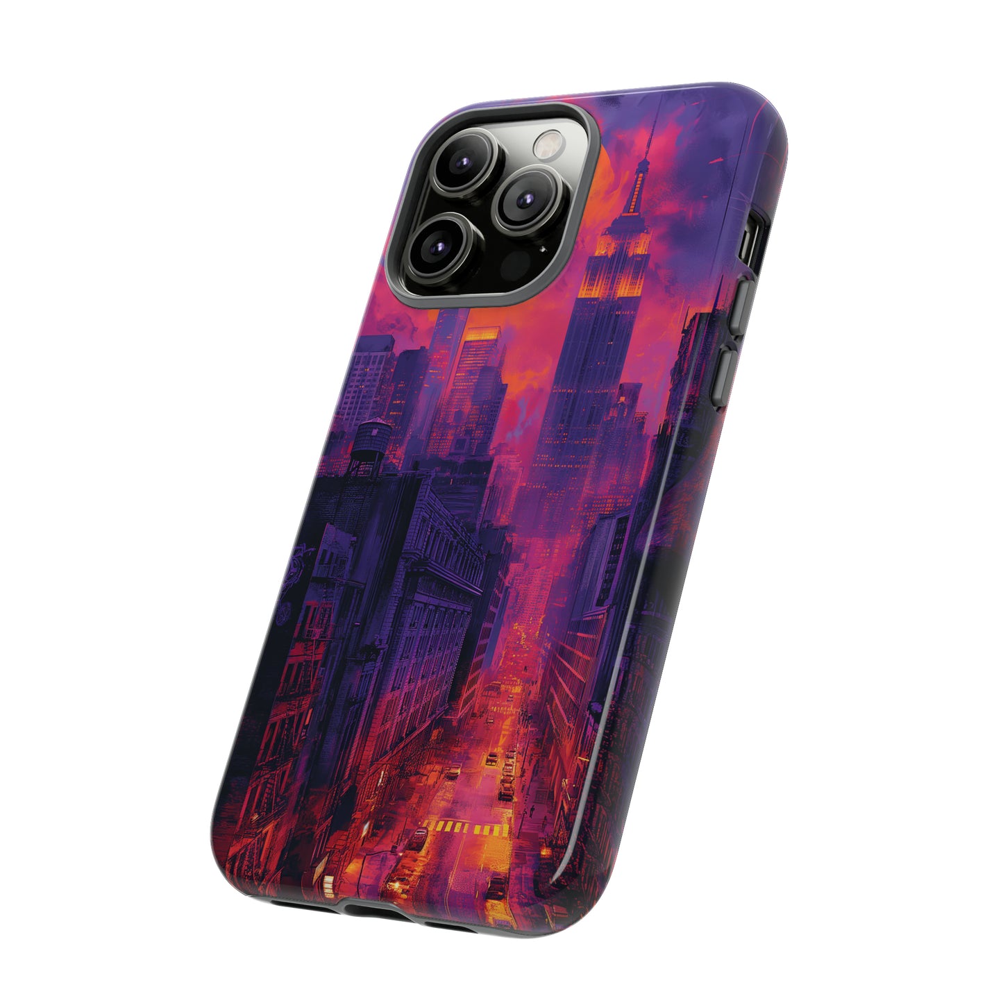 Tough Phone Case New York City Purple Haze